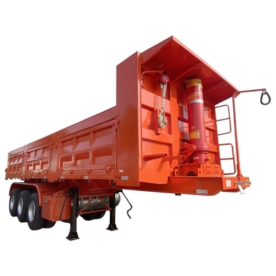 Tractor de 3 ejes camión de descarga de carbón semirremolque de 50 a 80 toneladas para las necesidades del cliente