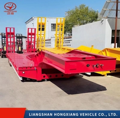 13500X3000X1550 mm Remolque de transporte de carga baja con sistema de frenado antibloqueo ABS