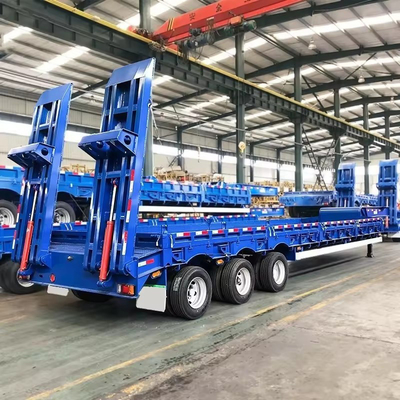 Remolque de lecho bajo de dumping automático con capacidad de carga de 120 t y función de dumping automático