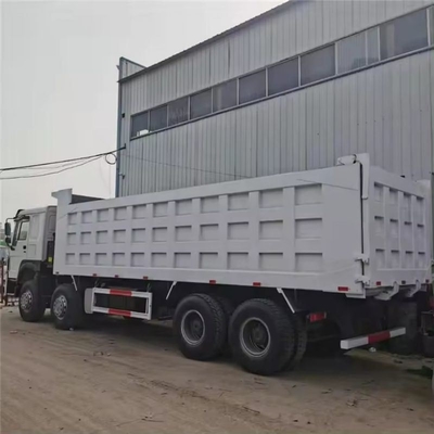 Usado 371HP Sinotruck camión de basura camión pesado neumático sin tubo diseño 8 * 4 manejo a mano izquierda