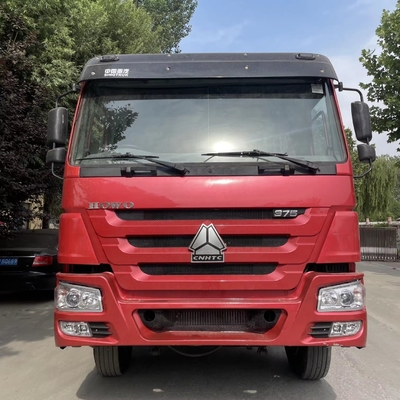 HOWO 8X4 375 Tipper 500HP Tipper camión de descarga usado con suspensión aérea asiento del conductor