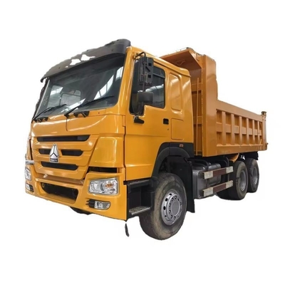 Diseño de neumáticos sin tubos camión de descarga de minería usado HOWO 375HP Dirección a mano derecha 10 ruedas 6X4