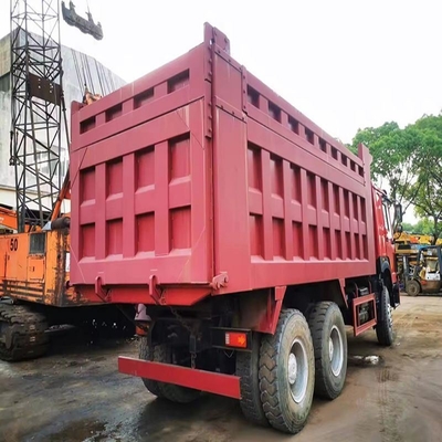 Diseño de neumáticos sin tubos camión de descarga de minería usado HOWO 375HP Dirección a mano derecha 10 ruedas 6X4
