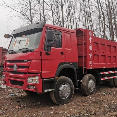 10.2 toneladas usadas HOWO 371HP camión de descarga de mano derecha conducción 8X2 camión de inclinación para la minería 30 toneladas