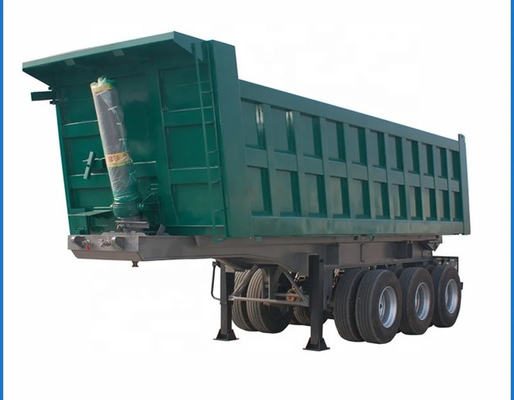 3 ejes 40-100 toneladas camión de descarga trasera semi-remolque de punta trasera para tecnología avanzada