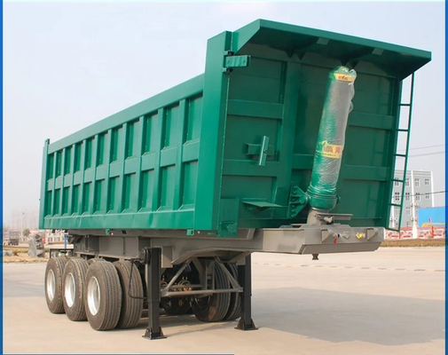 3 ejes 40-100 toneladas camión de descarga trasera semi-remolque de punta trasera para tecnología avanzada