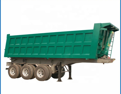 3 ejes 40-100 toneladas camión de descarga trasera semi-remolque de punta trasera para tecnología avanzada