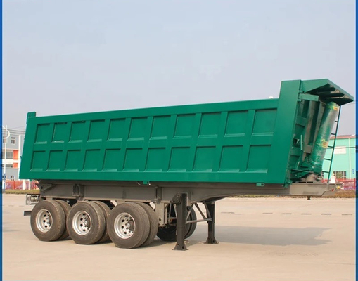 3 ejes 40-100 toneladas camión de descarga trasera semi-remolque de punta trasera para tecnología avanzada