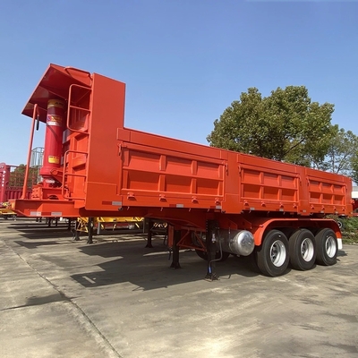 Tractor de 3 ejes camión de descarga de carbón semirremolque de 50 a 80 toneladas para las necesidades del cliente