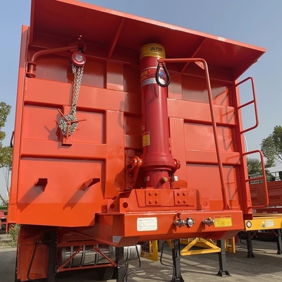 Tractor de 3 ejes camión de descarga de carbón semirremolque de 50 a 80 toneladas para las necesidades del cliente