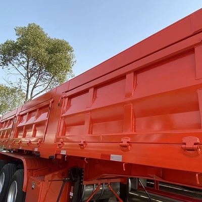 Tractor de 3 ejes camión de descarga de carbón semirremolque de 50 a 80 toneladas para las necesidades del cliente