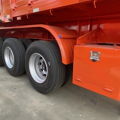 Tractor de 3 ejes camión de descarga de carbón semirremolque de 50 a 80 toneladas para las necesidades del cliente