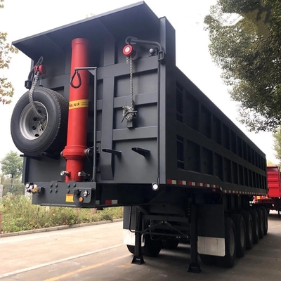 Autodumping 6 ejes remolque de descarga camión de descarga transporte semirremolque para cargas pesadas