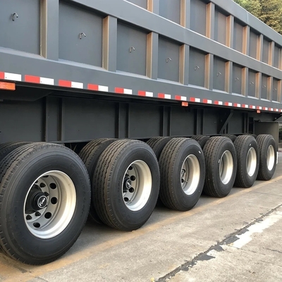 Autodumping 6 ejes remolque de descarga camión de descarga transporte semirremolque para cargas pesadas