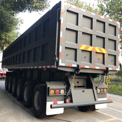 Autodumping 6 ejes remolque de descarga camión de descarga transporte semirremolque para cargas pesadas