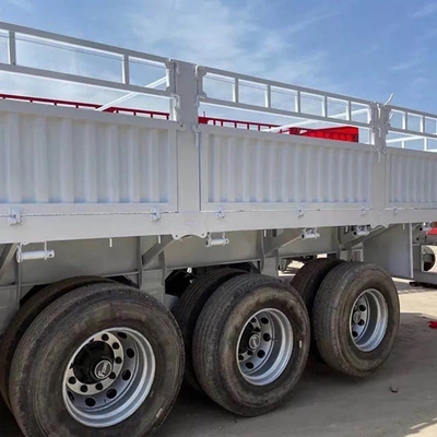 Vende directamente ABS Sistema de freno antibloqueo Acero 3 Ejes Pared lateral Flat Semi-remolque