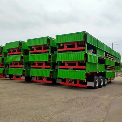 Fabricado en 3 ejes, semi-remolque de pared lateral auto-dumping con servicio posventa de 1 año