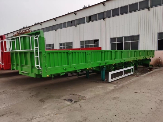 Fabricado en 3 ejes, semi-remolque de pared lateral auto-dumping con servicio posventa de 1 año