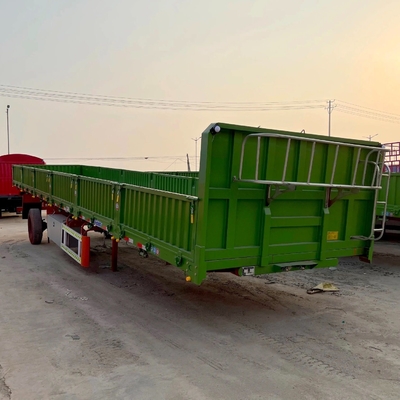 Fabricado en 3 ejes, semi-remolque de pared lateral auto-dumping con servicio posventa de 1 año