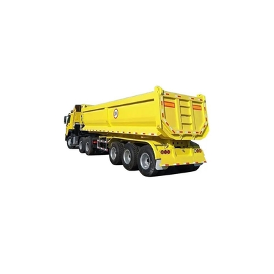 25cbm 32cbm U en forma de extremo trasero de tirador de descarga de descarga semi camión remolque para tareas pesadas