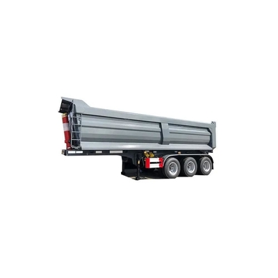 25cbm 32cbm U en forma de extremo trasero de tirador de descarga de descarga semi camión remolque para tareas pesadas