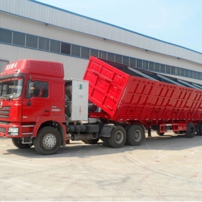 Semiremolque con tirador lateral de 3 ejes fabricado en servicio postventa durante 1 año