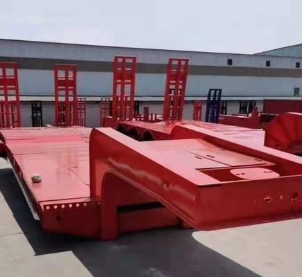 Tray de transporte de tractores a medida Semirremolque 13500X3000X1550 mm 3 Ejes 1 año Servicio postventa