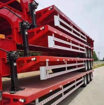 Tray de transporte de tractores a medida Semirremolque 13500X3000X1550 mm 3 Ejes 1 año Servicio postventa