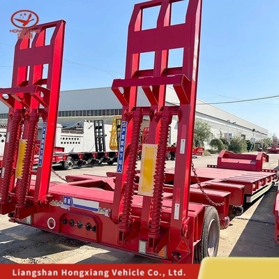 Personalización de 80 toneladas 3 ejes Extensible 17m semirremolque de lecho bajo con neumáticos 12r22.5