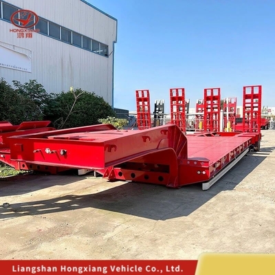 Personalización de 80 toneladas 3 ejes Extensible 17m semirremolque de lecho bajo con neumáticos 12r22.5