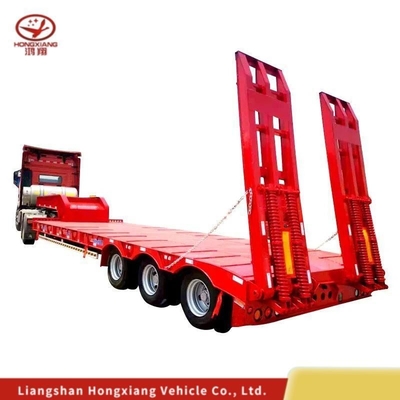 Personalización de 80 toneladas 3 ejes Extensible 17m semirremolque de lecho bajo con neumáticos 12r22.5