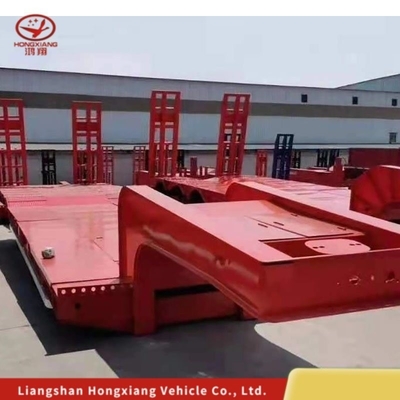 3axels Lowbed Low Bed Truck Semi trailer personalización y trabajo pesado para sus demandas