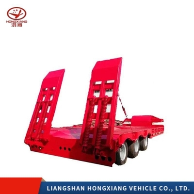3 Ejes 20FT 40FT 60 toneladas camión de semirremolque de lecho bajo no auto-dumping y banda de rodadura de 2240 mm