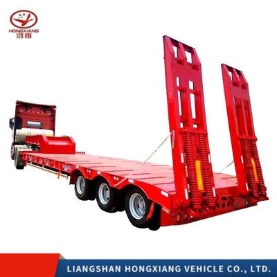 Suspensión de placas de acero de semirremolque de cama plana/suspensión de aire 60t 80t 100t 120t personalización