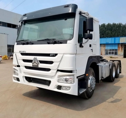 Usado HOWO 6X4 371HP 375 Truck cabeza de tractor con 8,2 toneladas de capacidad de carga y rendimiento