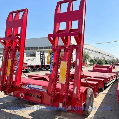 30-100 toneladas de semirremolque de lecho bajo con ejes múltiples y medidas de 13500X3000X1550 mm