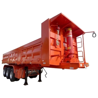 500 mm de altura Q345b Remolque de inclinación de la viga principal para tres ejes Tractor Dumper Transporting
