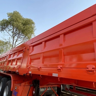 500 mm de altura Q345b Remolque de inclinación de la viga principal para tres ejes Tractor Dumper Transporting