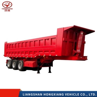 Autodumping camión de acero utilitario de 80 toneladas EHL9400Z Semirremolque trasero de 3 ejes