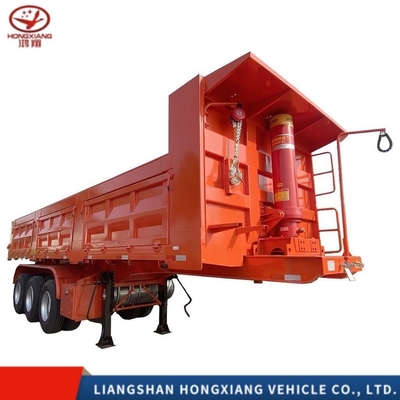 3 Ejes del extremo trasero del remolque camión descargador semirremolque descargador tractor camión descargador semirremolque