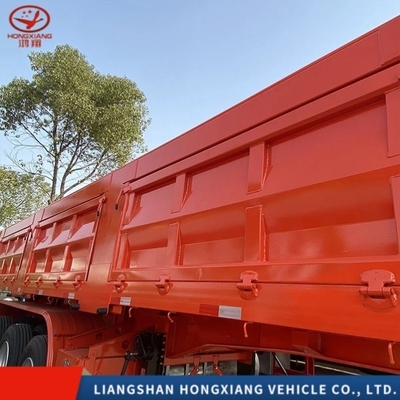3 Ejes del extremo trasero del remolque camión descargador semirremolque descargador tractor camión descargador semirremolque