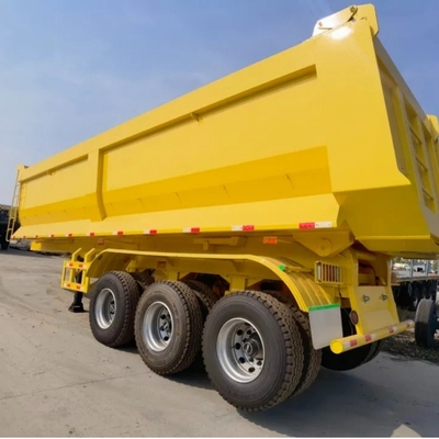 50t 60t 4 Ejes U-Gir back 3 6 Ejes Acero de trabajo pesado trasero 30 50 60ton Semi camión hidráulico Dnd Dump trailer