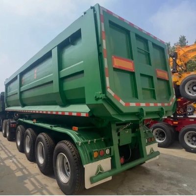 Camión de 80-50 toneladas en forma de U con cajón trasero de descarga, semirremolque para el transporte de cargas pesadas