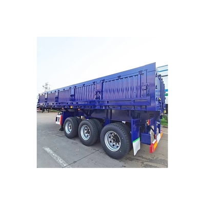 Camión de 80-50 toneladas en forma de U con cajón trasero de descarga, semirremolque para el transporte de cargas pesadas