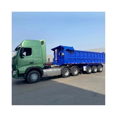 Autodumping 35/40/45m3 Remolque de descarga 60 toneladas Semirremolque de descarga para necesidades de gran capacidad