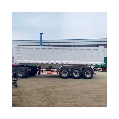 Trailers de tipo U con tirador de descarga personalizados de 50 toneladas, con 3 ejes y sistema de frenado antibloqueo ABS