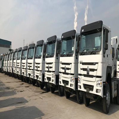 Diseño de neumáticos sin tubos 340HP 6X4 10 ruedas 40-50 toneladas camión tractor / motor de primeras / cabeza del remolque