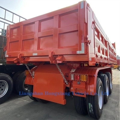 Dump Tipper Semirremolque de trabajo pesado Tri-Axles Dumpster con personalización