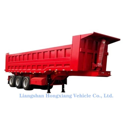 Dump Tipper Semirremolque de trabajo pesado Tri-Axles Dumpster con personalización