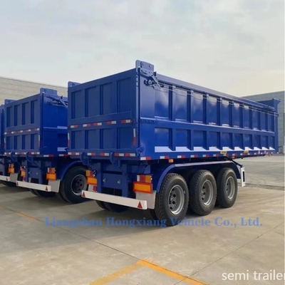60 toneladas 2023 Semirremolque tirador lateral remolque de basura para piedras y arena